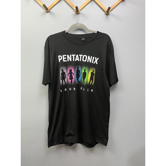 Tultex Black Pentatonix 2016 Tour Concert Tee Shirt Women's Size Large - Picture 1 of 5